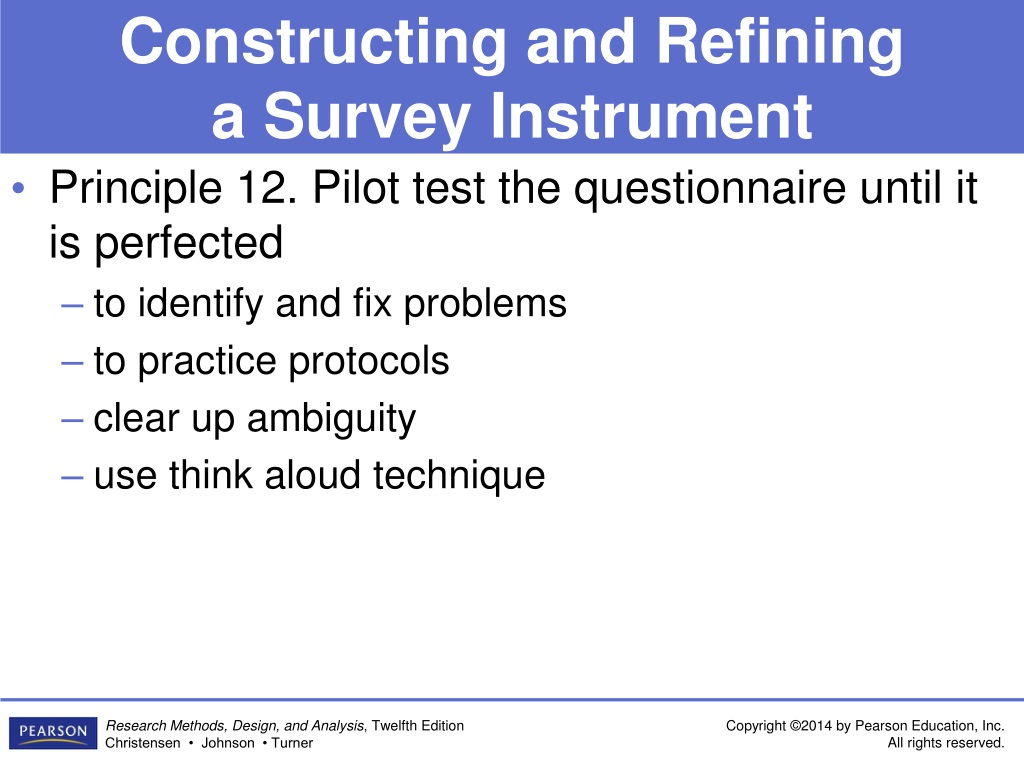 principles of survey research part 3 constructing a survey instrument