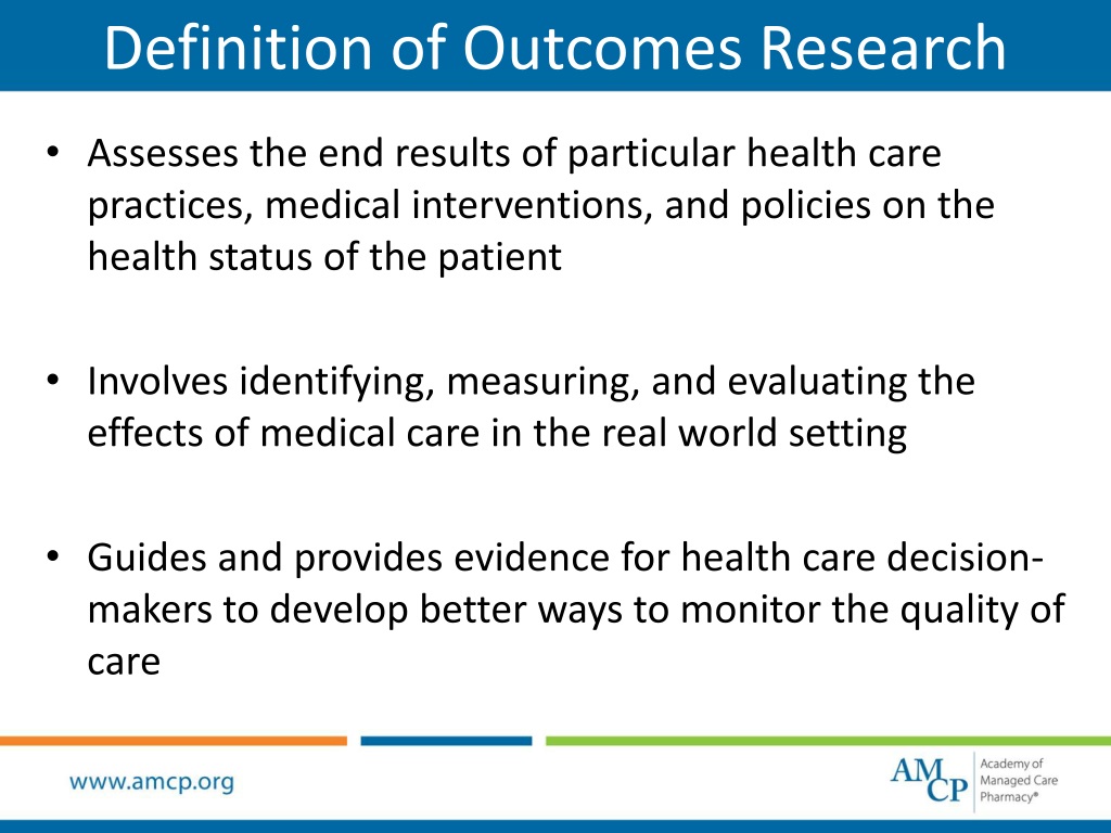 medical outcomes research definition