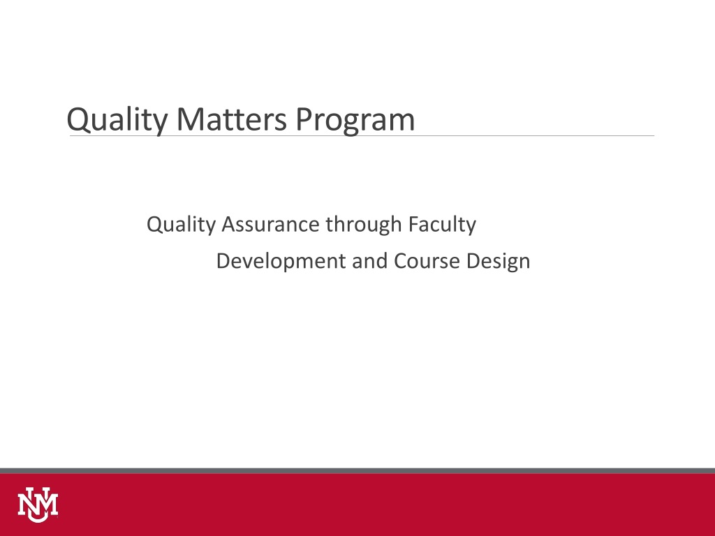 Ppt Quality Matters Overview Powerpoint Presentation Free Download Id9272799 7811