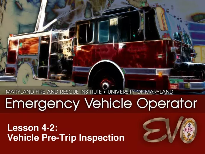 lesson 4 2 vehicle pre trip inspection n.