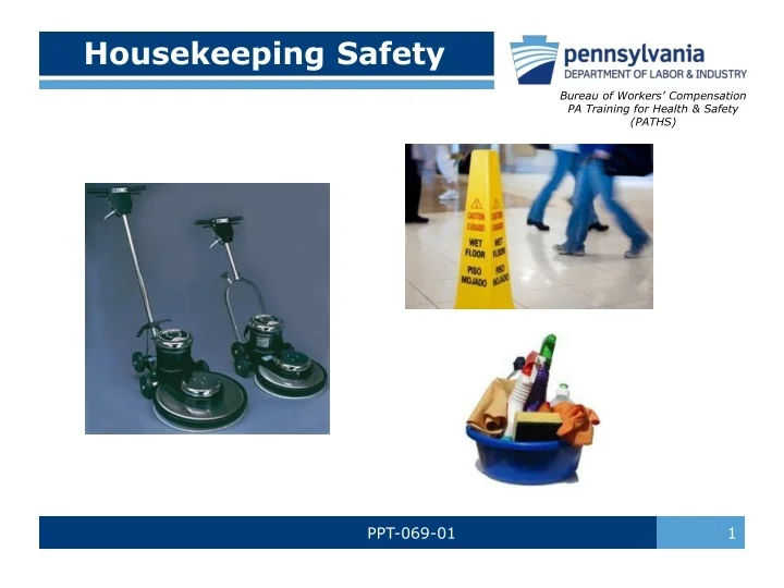 PPT Housekeeping Safety PowerPoint Presentation, free download ID