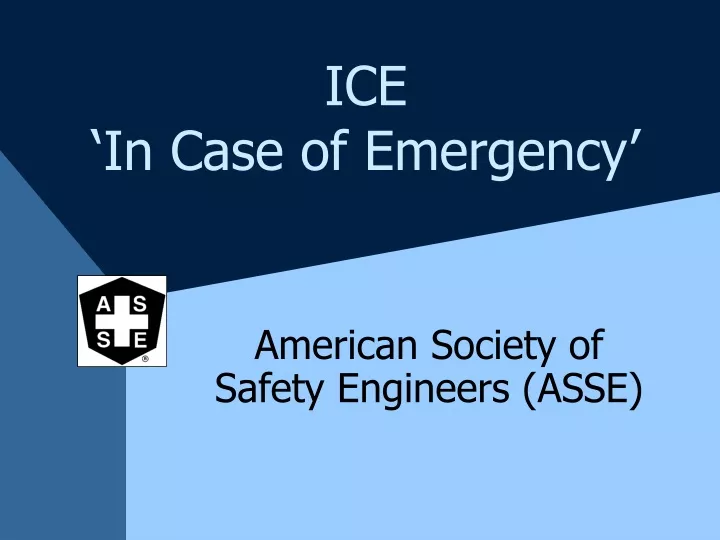 ice in case of emergency n.