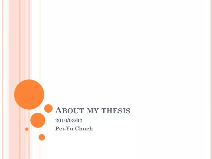 about my thesis n.