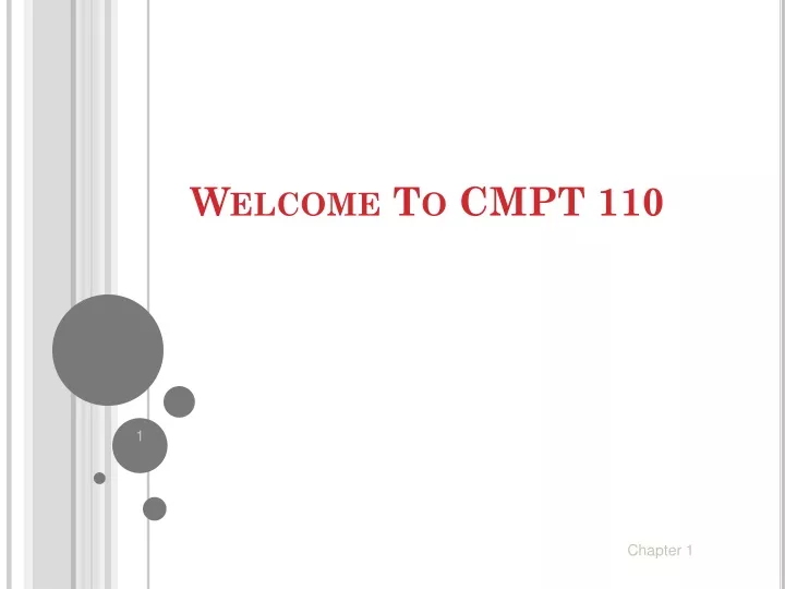 PPT - Welcome To CMPT 110 PowerPoint Presentation, free download - ID ...