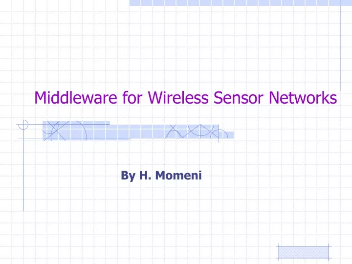 middleware for wireless sensor networks n.
