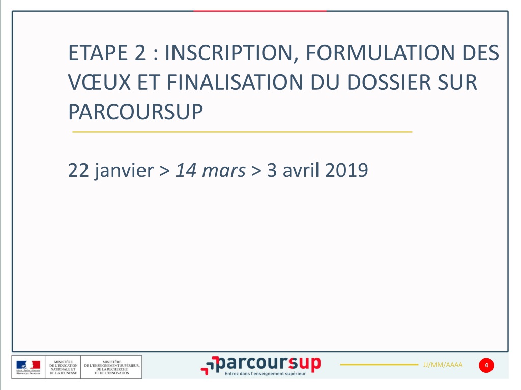 Ppt Etape 2 Inscription Formulation Des VŒux Et Finalisation Du Dossier Sur Parcoursup 