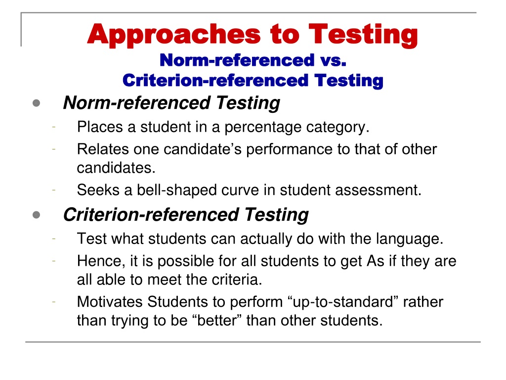 The norm. Norm referenced and Criterion referenced Tests. Criteria and Norm reference. Norm-referenced scores. Referencing Criteria.