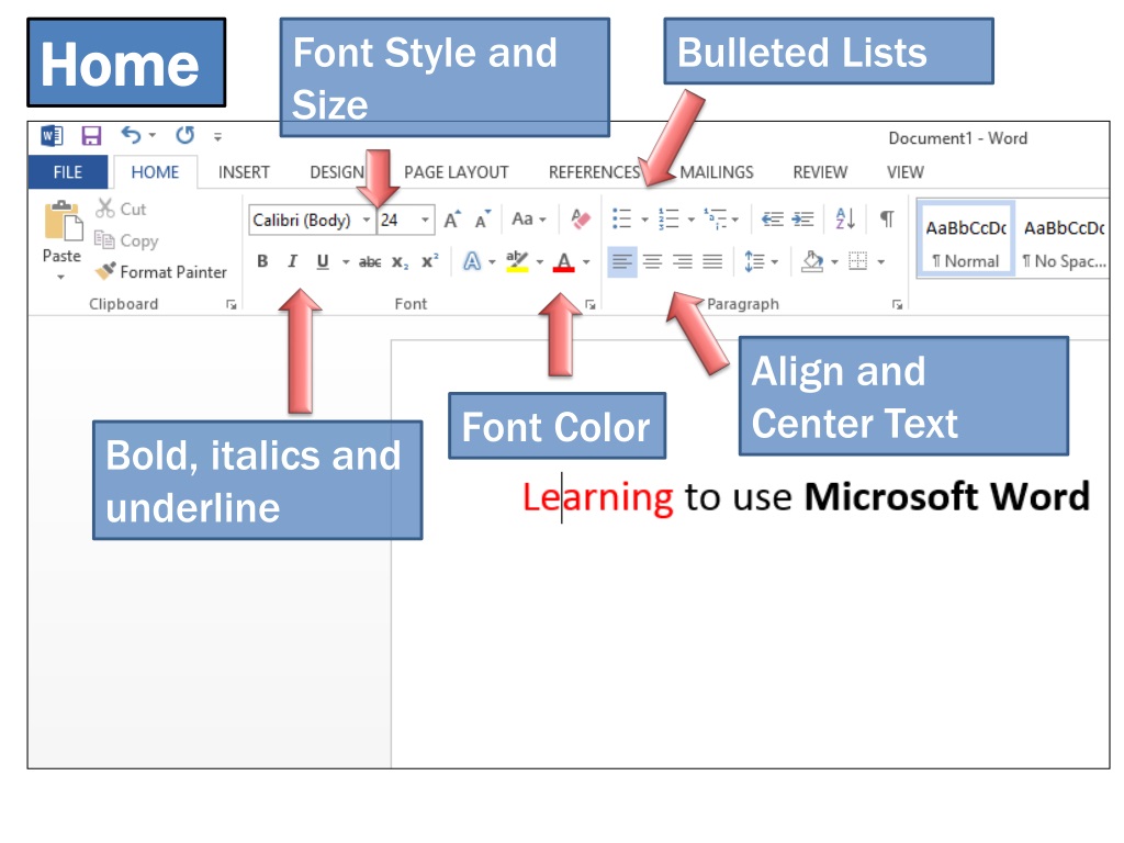 word 2013 presentation