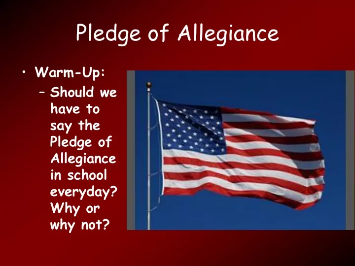 pledge of allegiance n.