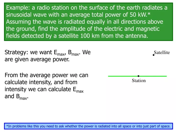 example a radio station on the surface n.