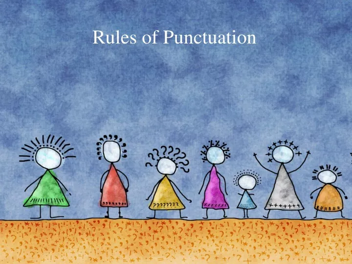 powerpoint presentation punctuation rules