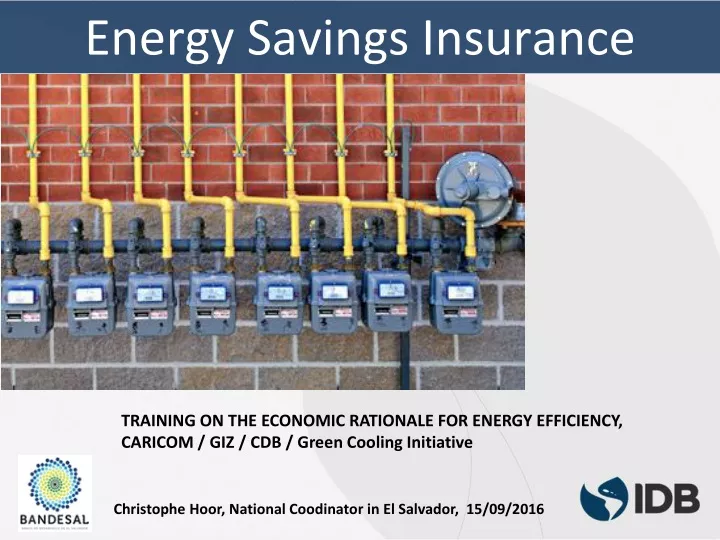 energy savings insurance n.