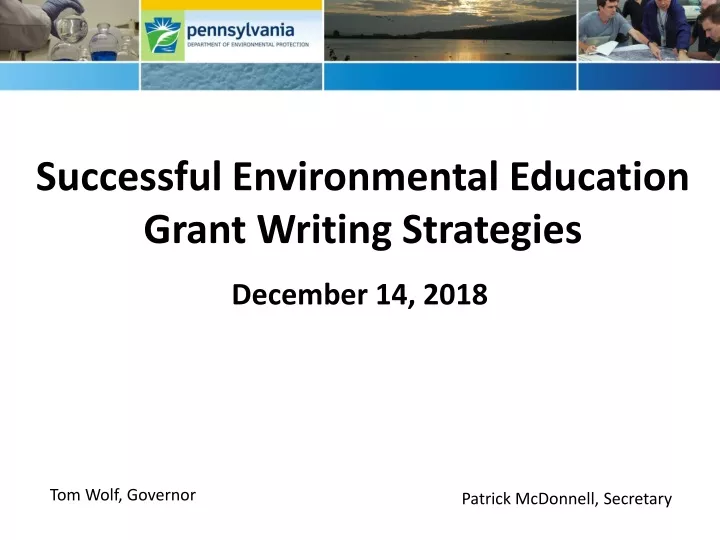 successful environmental education grant writing strategies n.