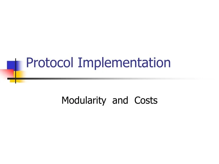 PPT - Protocol Implementation PowerPoint Presentation, free download ...