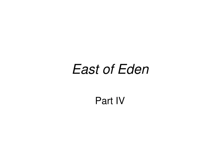 east of eden n.