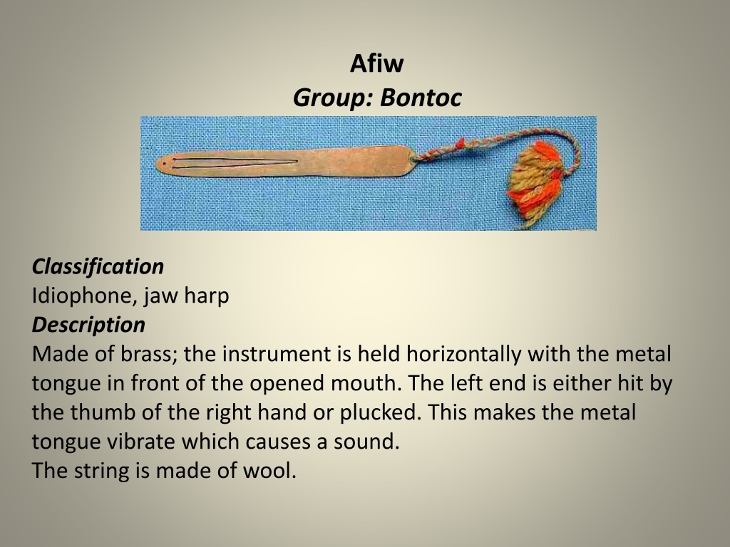 INSTRUMENT MUZICAL ETNIC FILIPININSTRUMENT MUZICAL ETNIC FILIPIN  