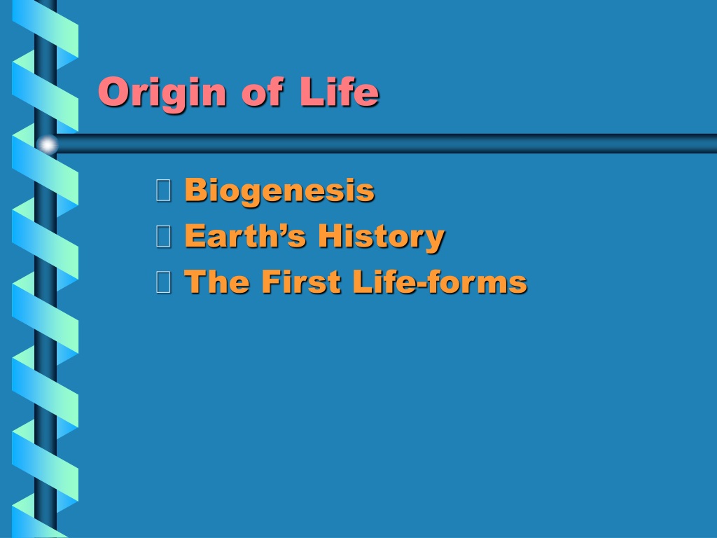 Ppt Origin Of Life Powerpoint Presentation Free Download Id9290580 8283