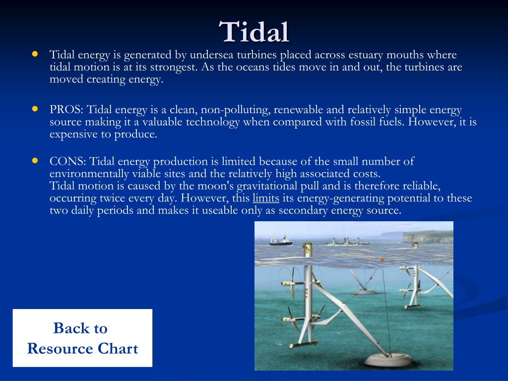 pros of tidal energy