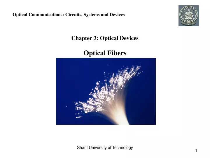 chapter 3 optical devices optical fibers n.