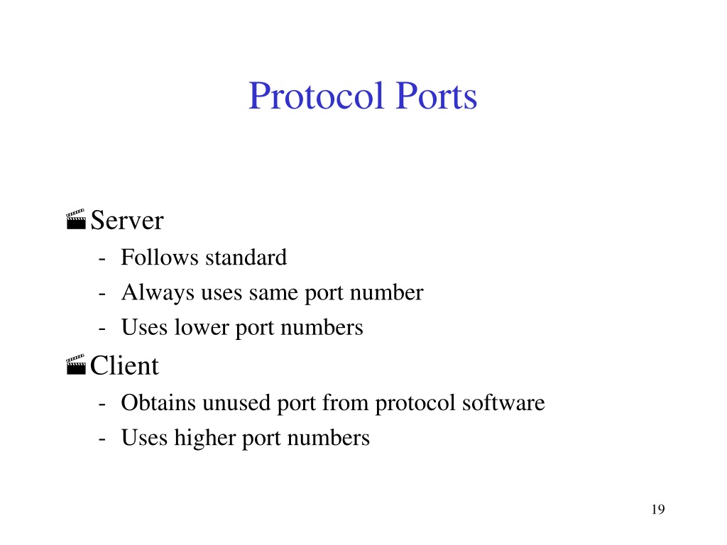 common port assignments