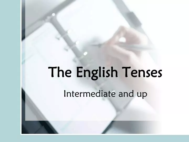 presentation on tenses in english