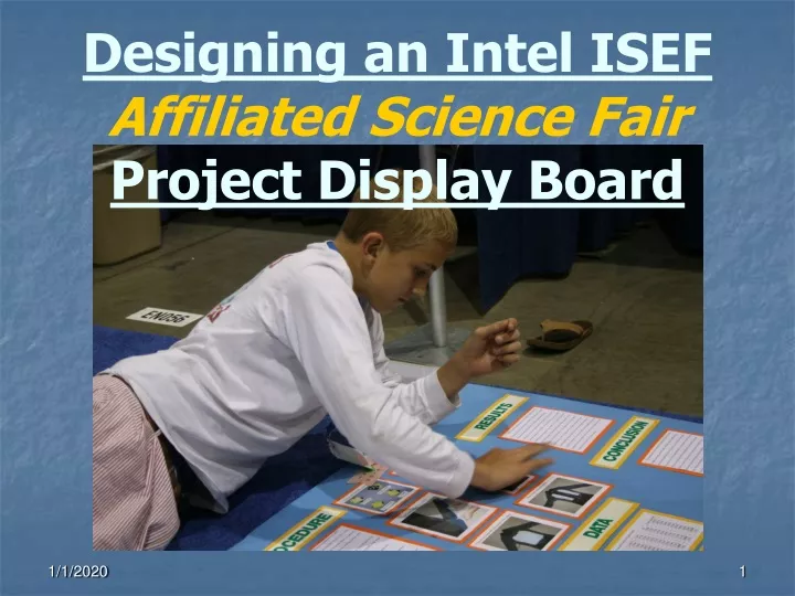 PPT Designing an Intel ISEF Affiliated Science Fair Project Display