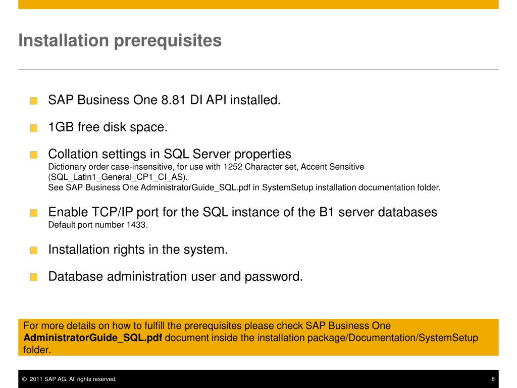 PPT - SAP Business One Integration Framework (B1if) Training PowerPoint ...