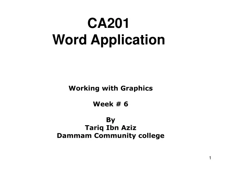 ca201 word application n.