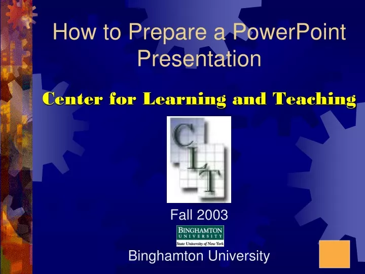 how do you prepare a powerpoint presentation