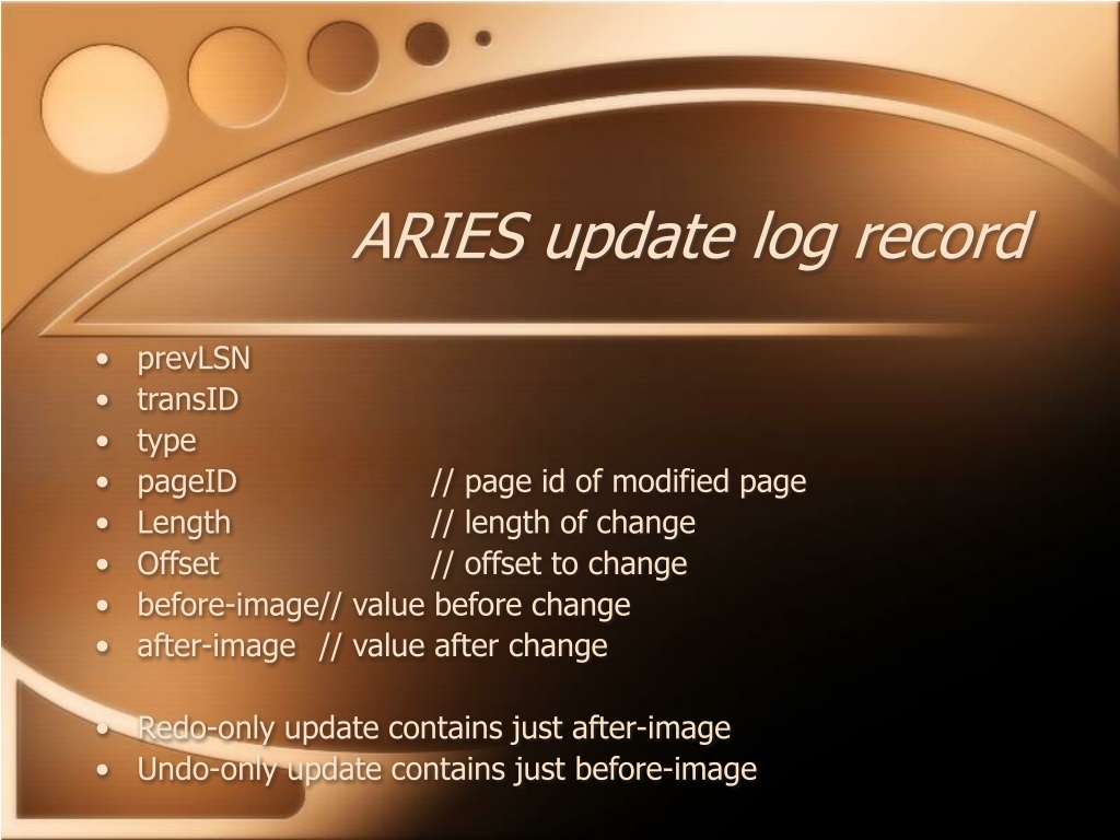 PPT - ARIES Recovery Algorithm PowerPoint Presentation, Free Download ...