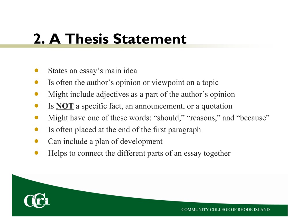  Parts Of A Thesis Statement What Are The 3 Parts Of A Thesis 