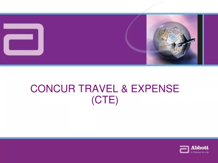 concur travel expense cte n.