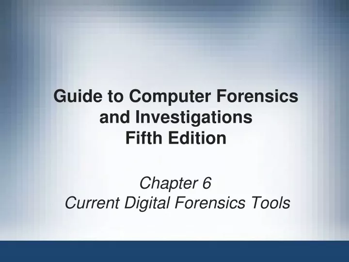 PPT Guide To Computer Forensics And Investigations Fifth Edition   Guide To Computer Forensics And Investigations Fifth Edition N 