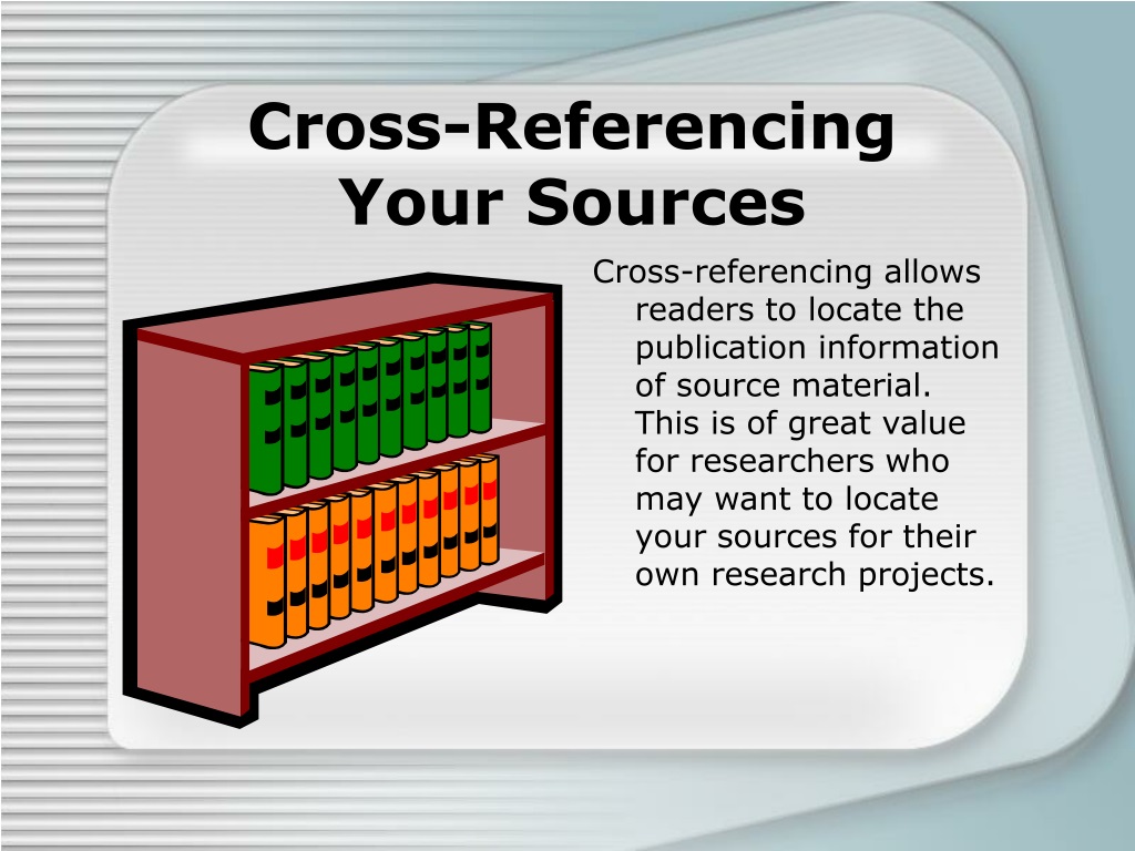 PPT - Cross-referencing: Using MLA Format PowerPoint Presentation, Free ...