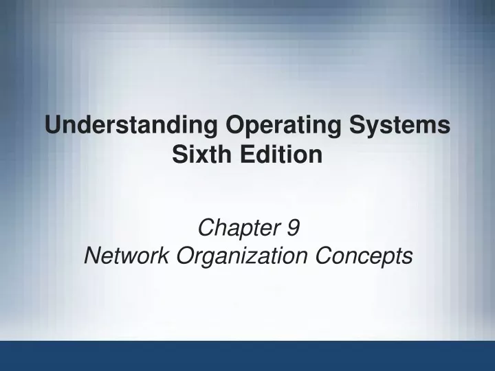 Ppt - Understanding Operating Systems Sixth Edition Powerpoint 