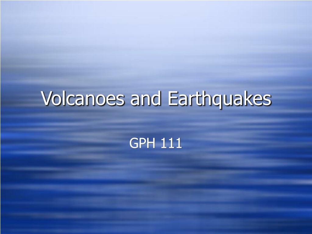 Ppt Volcanoes And Earthquakes Powerpoint Presentation Free Download Id9302038 7114