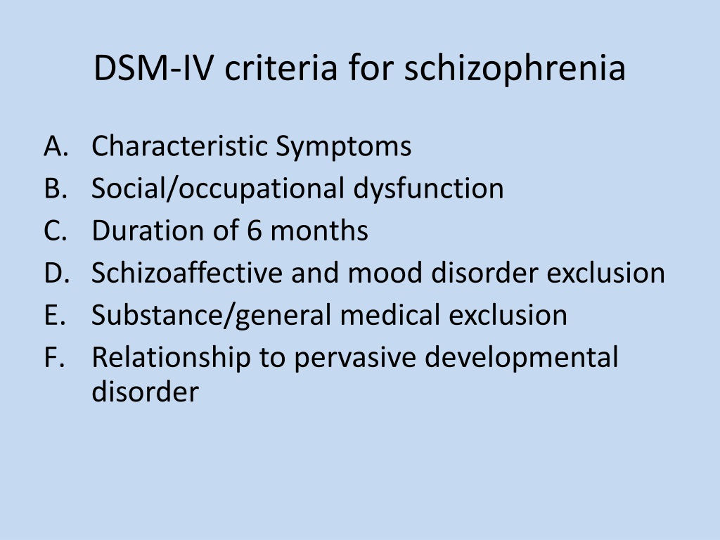 PPT - Diagnosis and Management of Schizophrenia PowerPoint Presentation ...