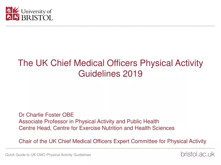 ppt-the-uk-chief-medical-officers-physical-activity-guidelines-2019