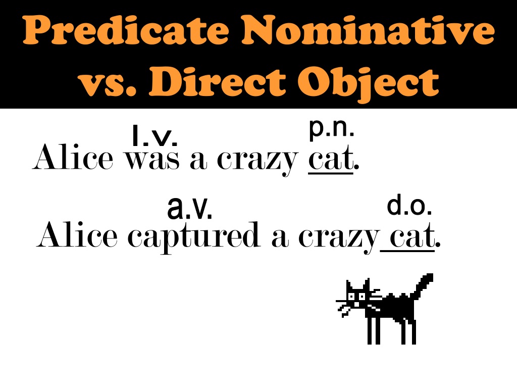 Predicate Nominative Vs Direct Object