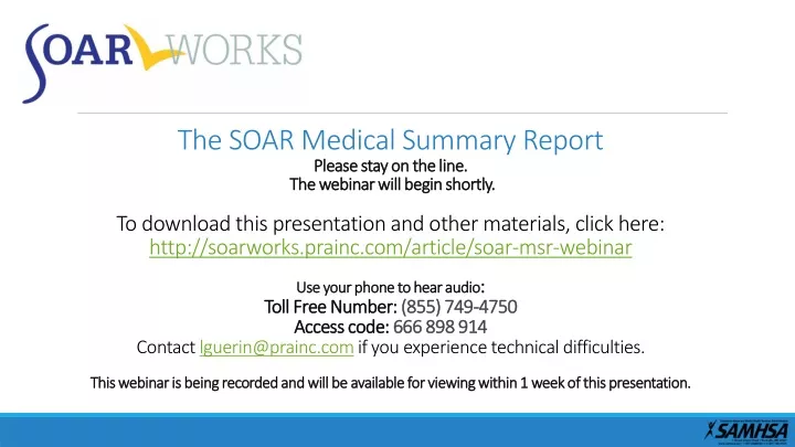PPT The SOAR Medical Summary Report PowerPoint Presentation Free ppt-the-soar-medical-summary-report-powerpoint-presentation-free