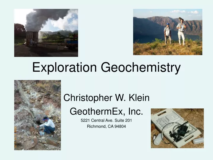 PPT - Exploration Geochemistry PowerPoint Presentation, Free Download ...