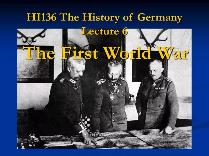 PPT - HI136 The History Of Germany Lecture 6 PowerPoint Presentation ...