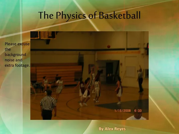 the physics of basketball n.