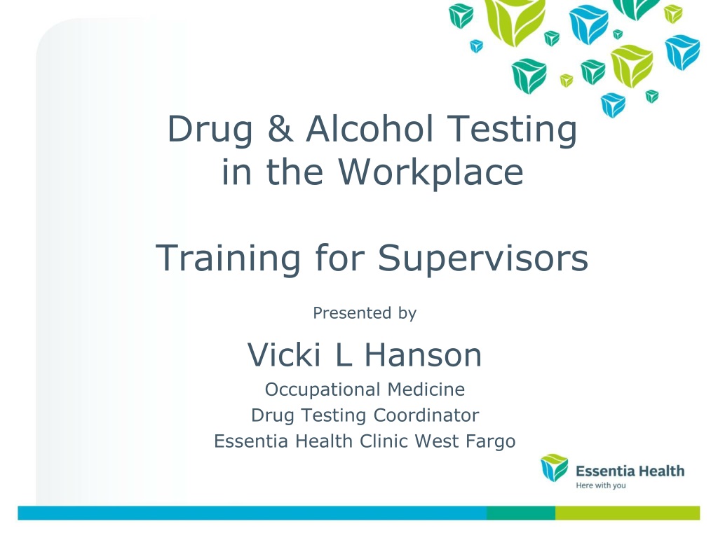 PPT Drug & Alcohol Testing in the Workplace Training for Supervisors