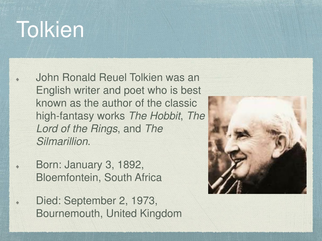 Today in History – Remembering Legendary author J.R.R. Tolkien - EgyptToday
