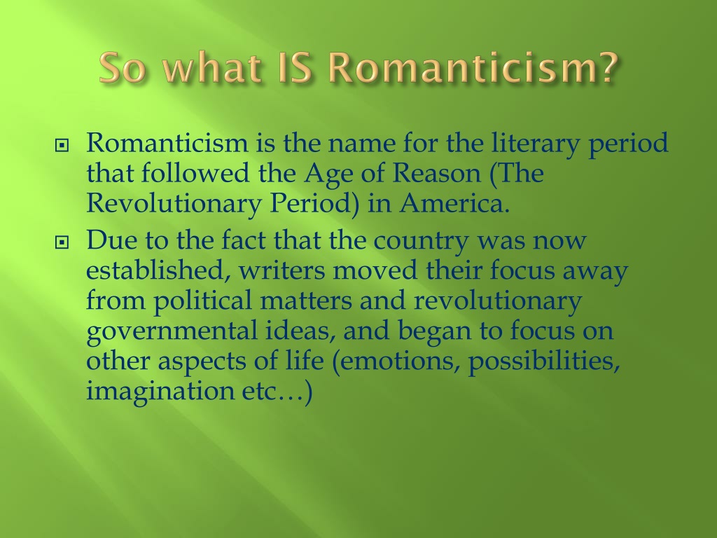 PPT - American Romanticism PowerPoint Presentation, free download - ID ...