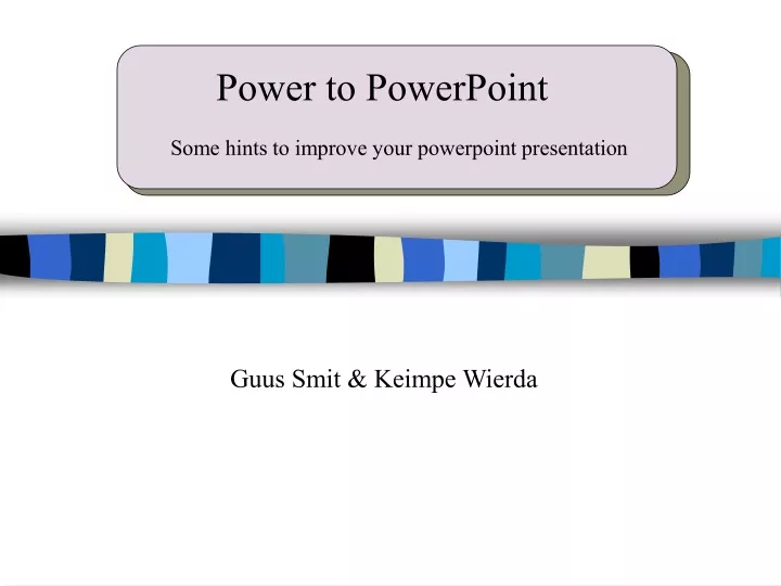 power to powerpoint n.