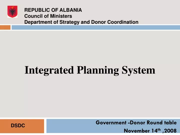 integrated planning system n.