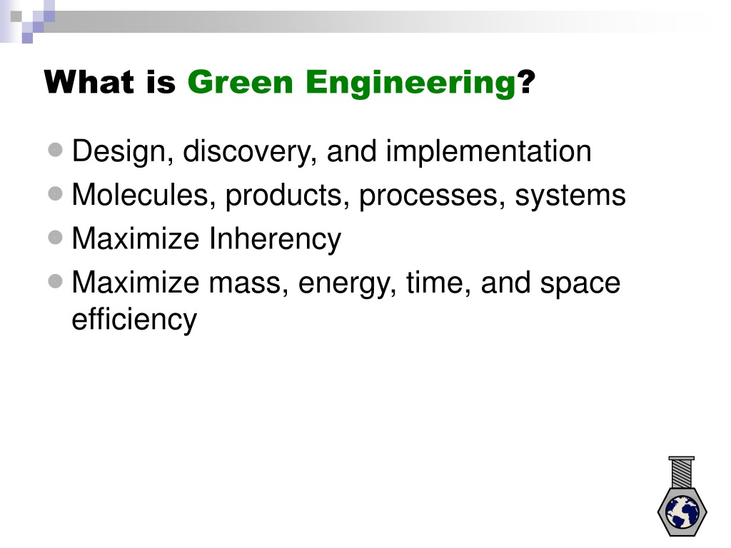 green engineering thesis