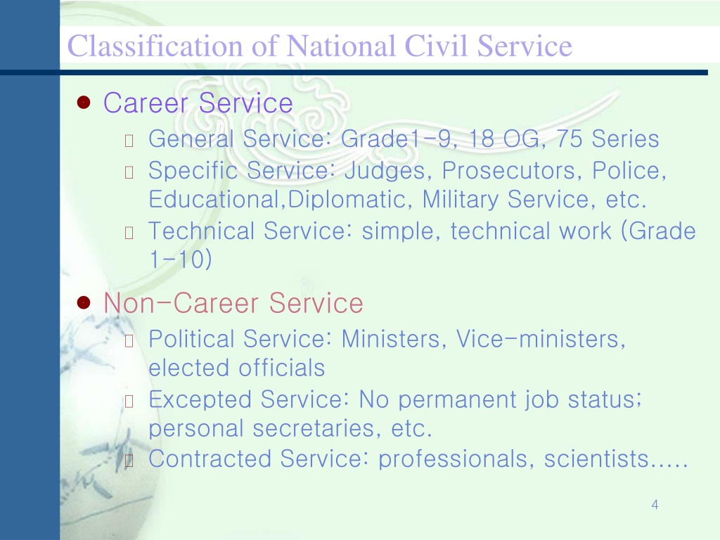 PPT The Management of Senior Civil Servants in Korea